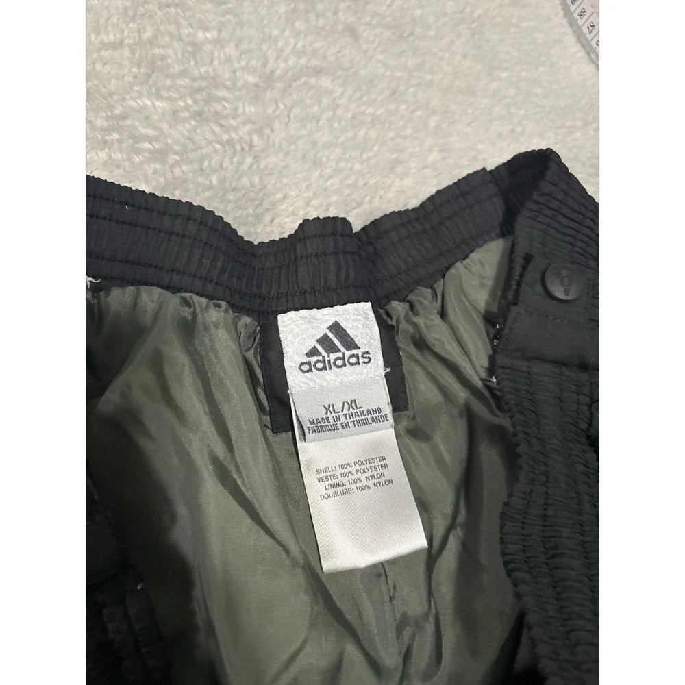 Adidas Mens Black Climashell Storm Pants‎ Active Full Side Zip Zipper XL